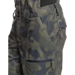 Quiksilver Utility Bib - Men's -Ski Supplies Store fw23 quiksilver mensutilitybib trueblackfadeoutcamo 6