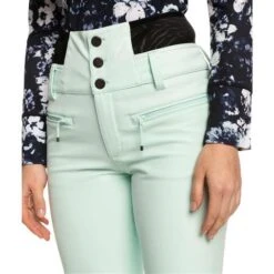 Roxy Rising High Pant - Women's - 2024 Model -Ski Supplies Store fw23 roxy womensrisinghighpant fairaqua 4