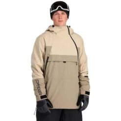 Spyder All Out Anorak - Men's 27 Spyder All Out Anorak - Men's -Ski Supplies Store fw23 spyder mensalloutanorak timberwolf 1