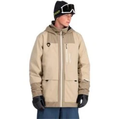 Spyder Field GTX Jacket - Men's -Ski Supplies Store fw23 spyder mensfieldgtxjacket safari 1