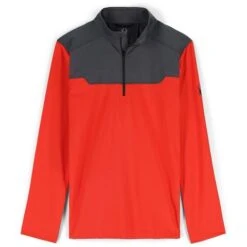 Spyder Leader Graphene Jacket - Men's -Ski Supplies Store fw23 spyder mensleadergraphenehalfzip volcano 1