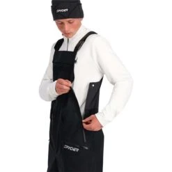 Spyder Sanction Bib - Men's 17 Spyder Sanction Bib - Men's -Ski Supplies Store fw23 spyder menssanctionbib black 3