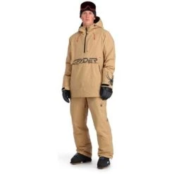 Spyder Signal GTX Insulated Anorak - Men's 32 Spyder Signal GTX Insulated Anorak - Men's -Ski Supplies Store fw23 spyder menssignalgtxinsulatedanorak tannin 3