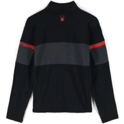 Spyder Speed Full Zip Fleece Jacket - Men's 11 Spyder Speed Full Zip Fleece Jacket - Men's -Ski Supplies Store fw23 spyder mensspeedfullzipfleecejacket blackvolcano 2