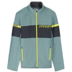 Spyder Speed Full Zip Fleece Jacket - Men's 12 Spyder Speed Full Zip Fleece Jacket - Men's -Ski Supplies Store fw23 spyder mensspeedfullzipfleecejacket tundracitron 1