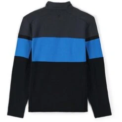 Spyder Speed Half Zip Fleece Jacket - Men's -Ski Supplies Store fw23 spyder mensspeedhalfzipfleecejacket blackcollegiate 2