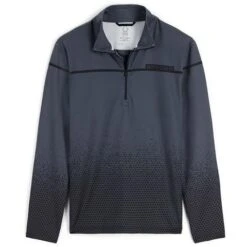 Spyder Spirit Of '78 Zip T-Neck - Men's -Ski Supplies Store fw23 spyder mensspiritof78ziptneck fadedgeoebony 1