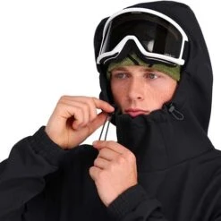 Spyder Tech Fleece Hoodie - Men's -Ski Supplies Store fw23 spyder menstechfleecehoodie black 5