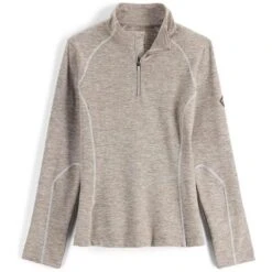 Spyder Accord Zip T-Neck - Women's -Ski Supplies Store fw23 spyder womensaccordziptneck cashmere 3