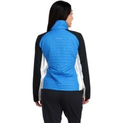 Spyder Glissade Hybrid Insulator Jacket - Women's -Ski Supplies Store fw23 spyder womensglissadehybridinsulatorjacket collegiate 2