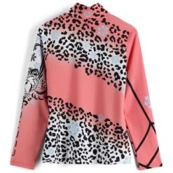 Spyder Sabrina Zip T-Neck - Women's -Ski Supplies Store fw23 spyder womenssabrinaziptneck tropic 2