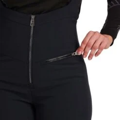 Spyder Strutt Bib Softshell Pant - Women's -Ski Supplies Store fw23 spyder womensstruttbibsoftshellpant black 3