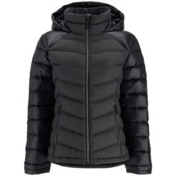 Spyder Timeless Hoodie Down Jacket - Women's -Ski Supplies Store fw23 spyder womenstimelesshoodiedownjacket black 3