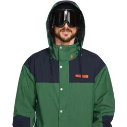 Volcom Longo Gore-Tex Jacket - Men's -Ski Supplies Store fw23 volcom menslongogoretexjacket military 3