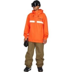 Volcom Longo Pullover - Mens -Ski Supplies Store fw23 volcom menslongopullover orangeshock 3
