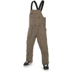 Volcom Roan Bib Overall - Men's -Ski Supplies Store fw23 volcom mensroanbiboverall darkteak 1
