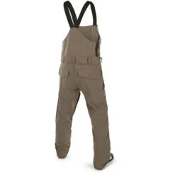 Volcom Roan Bib Overall - Men's -Ski Supplies Store fw23 volcom mensroanbiboverall darkteak 2
