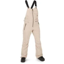 Volcom Swift Bib Overall - Women's 14 Volcom Swift Bib Overall - Women's -Ski Supplies Store fw23 volcom womensswiftbiboverall sand 1