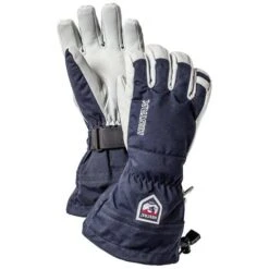 Hestra Army Leather Heli Ski & Snowboard Gloves -Ski Supplies Store navy hestra army leather heli gloves men s 54282