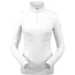 Spyder Savona Zip T-Neck - Women's -Ski Supplies Store spyder savona zip t womens white front