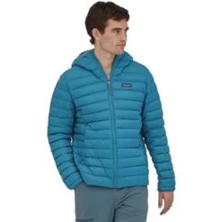 Patagonia Men's Down Sweater Hoody With Net Plus - 84702 -Ski Supplies Store wbf2223 84702 wavb pl1