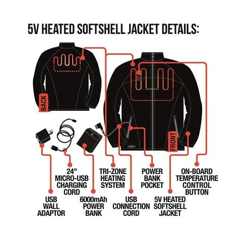 Womens Battery Heated Jacket 2 Womens Battery Heated Jacket - Image 2
